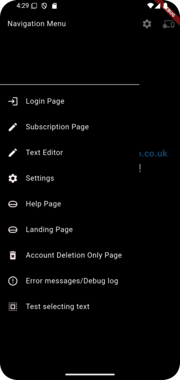 Navigation Menu