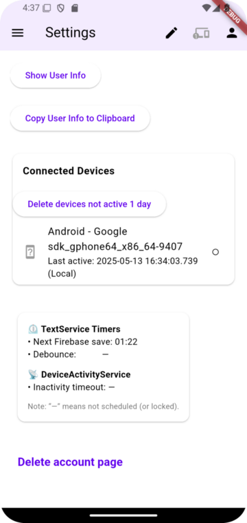 Settings Bottom
